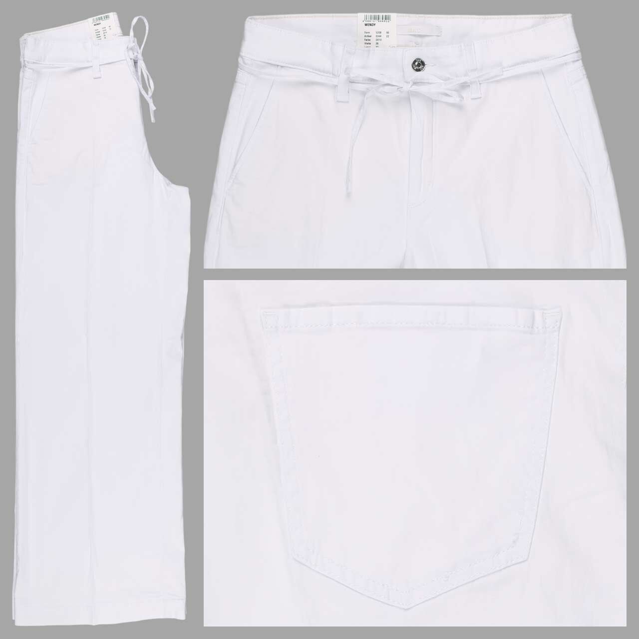 MAC Wendy Baumwollhose white denim