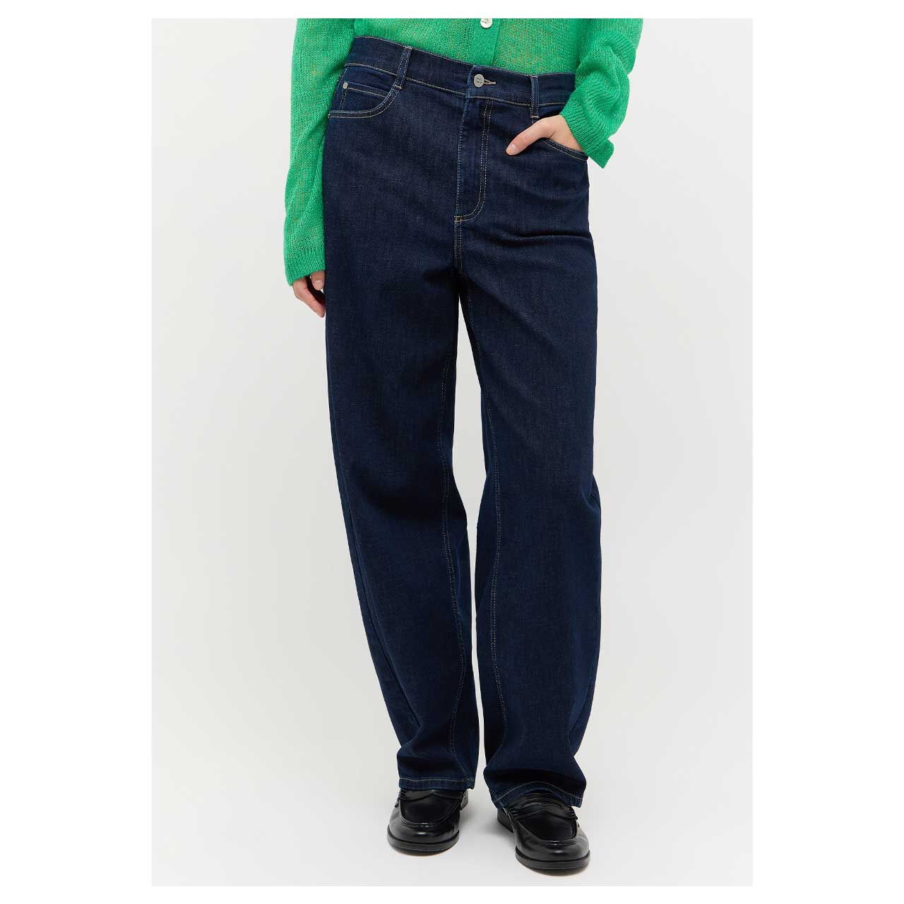 Damen Ankle Jeans Elva von Angels in Dunkelblau, Vorderansicht am Model