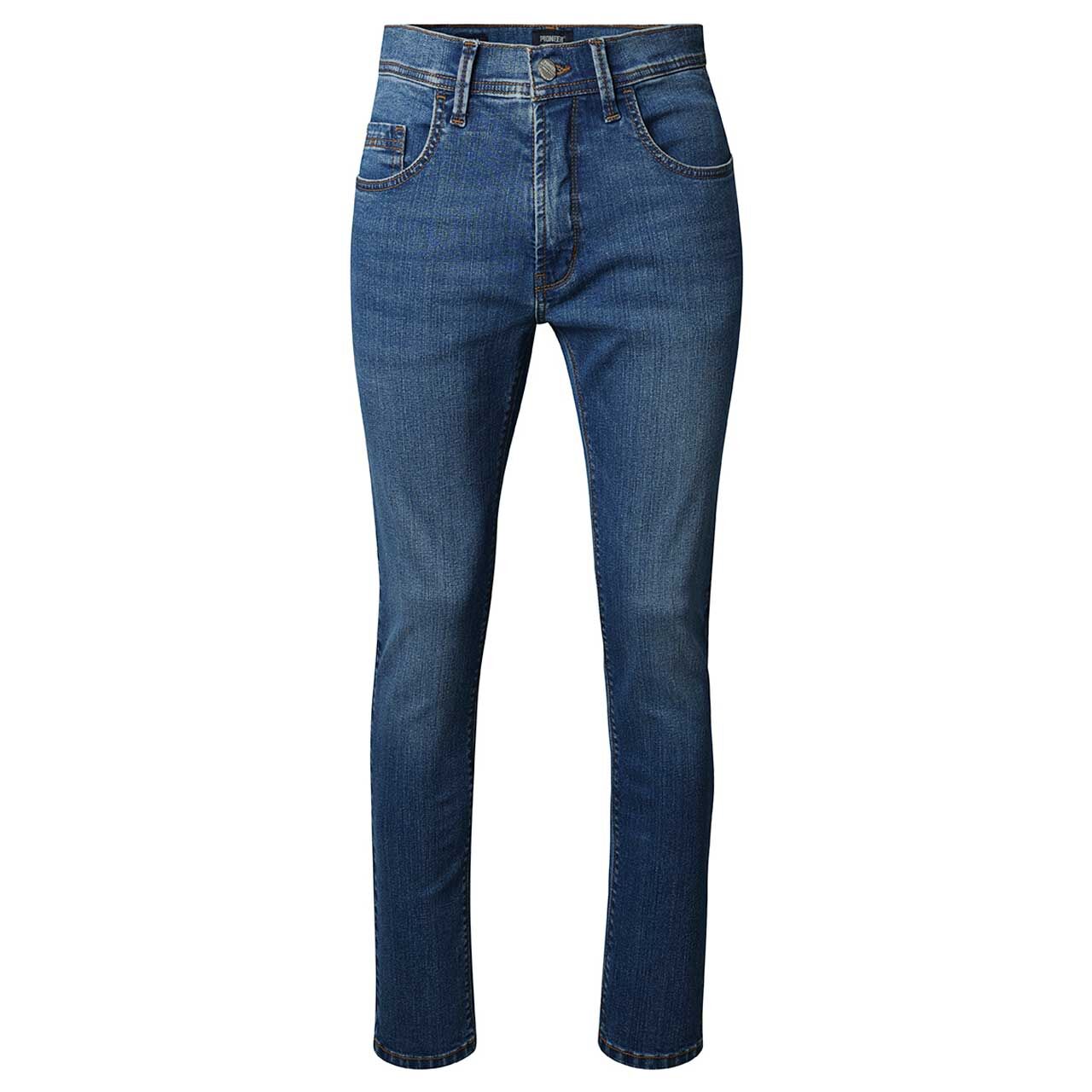Stretch Herrenjeans Rando in Blau verwaschen von Pioneer, Vorderansicht