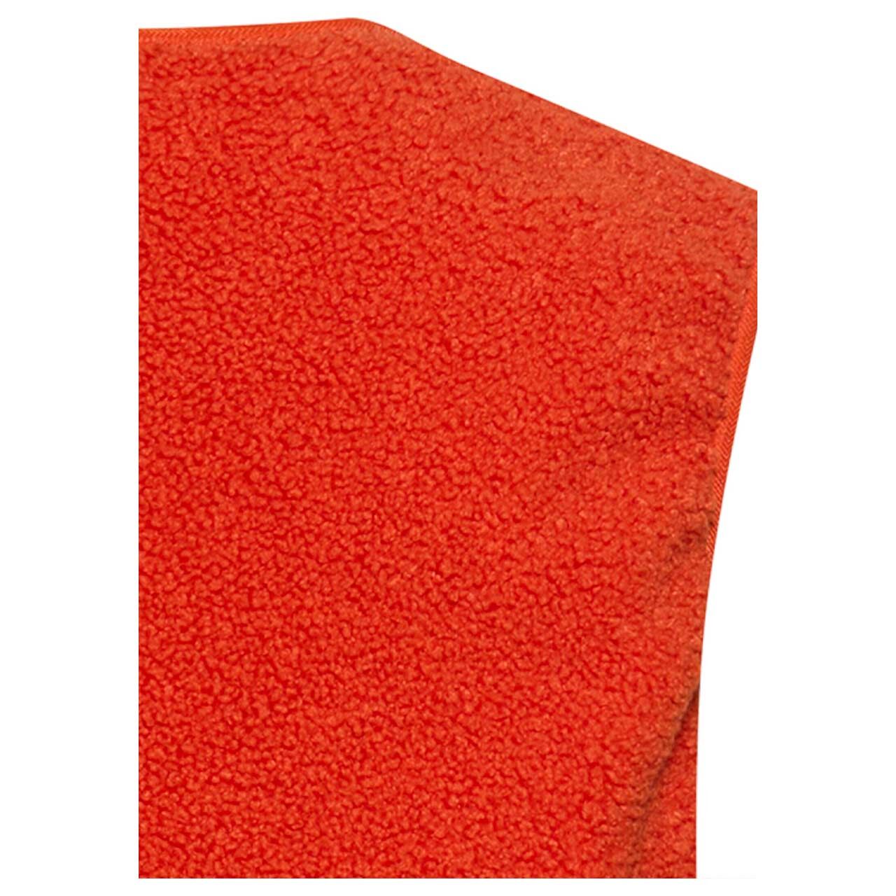 Damen Teddyweste von Camel active in Orange, detaillierte Rückansicht Kragen