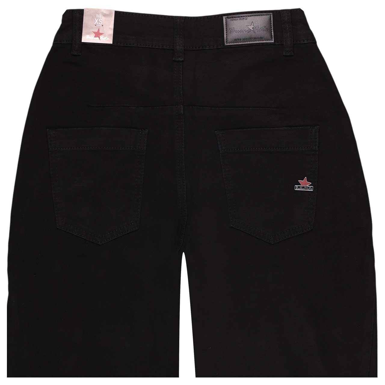 Damenjeans Barrel-X 7/8 Authentic Denim von Buena Vista in Schwarz, detaillierte Rückansicht