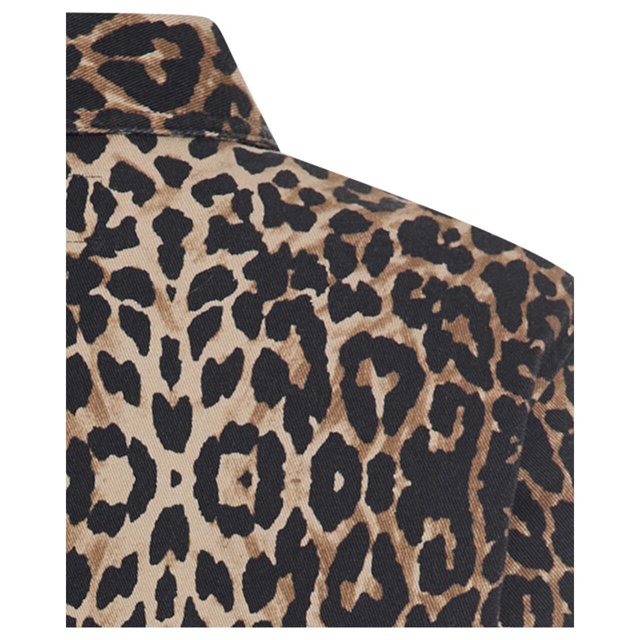 Damen Hemdjacke von Camel active in Hellbraun mit Print, Detailansicht hinten