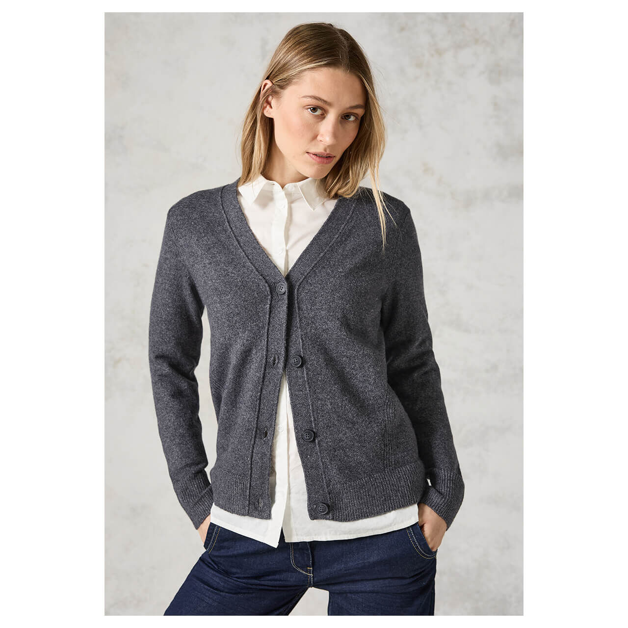 Strickjacke Damen Cecil Kapuzenstrickjacke Cecil Damen