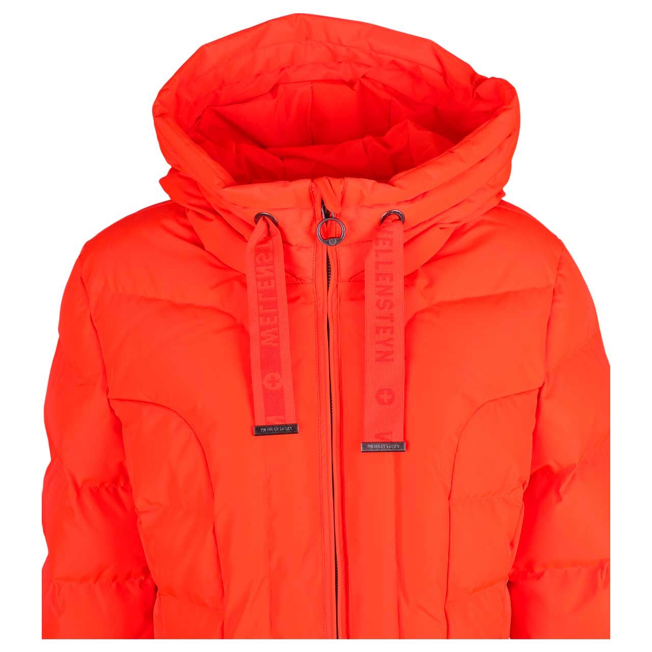 Damen Jacke Belvitini Short von Wellensteyn in Orange-Rot, detaillierte Vorderansicht