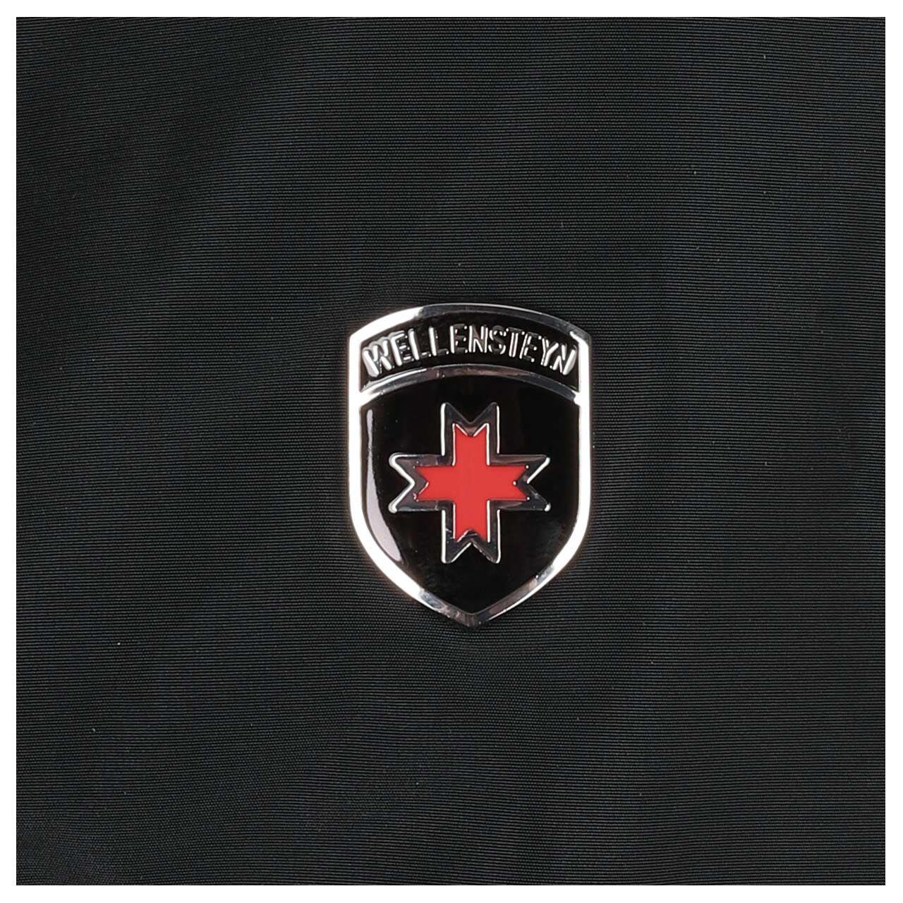 Damen Jacke Stockholm von Wellensteyn in Dunkelblau, Detailansicht Markenlogo