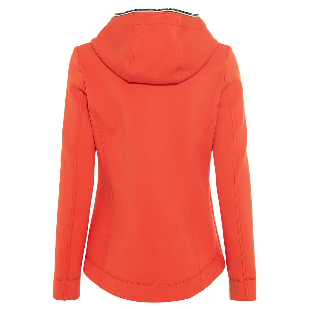 camel-actice-damen-jacke-rot-73-ansicht-hinten Camel active Hoodie Sweatjacke für Damen in Orange, FarbNr.: 73