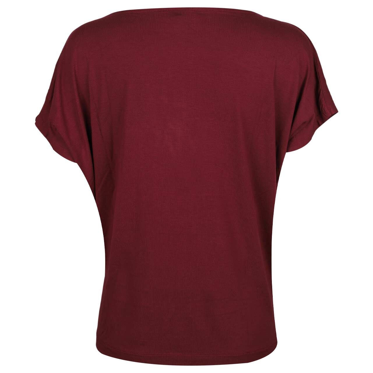 s.Oliver Damen T-Shirt in Dunkelrot mit der Farbnummer 3903, Rückansicht