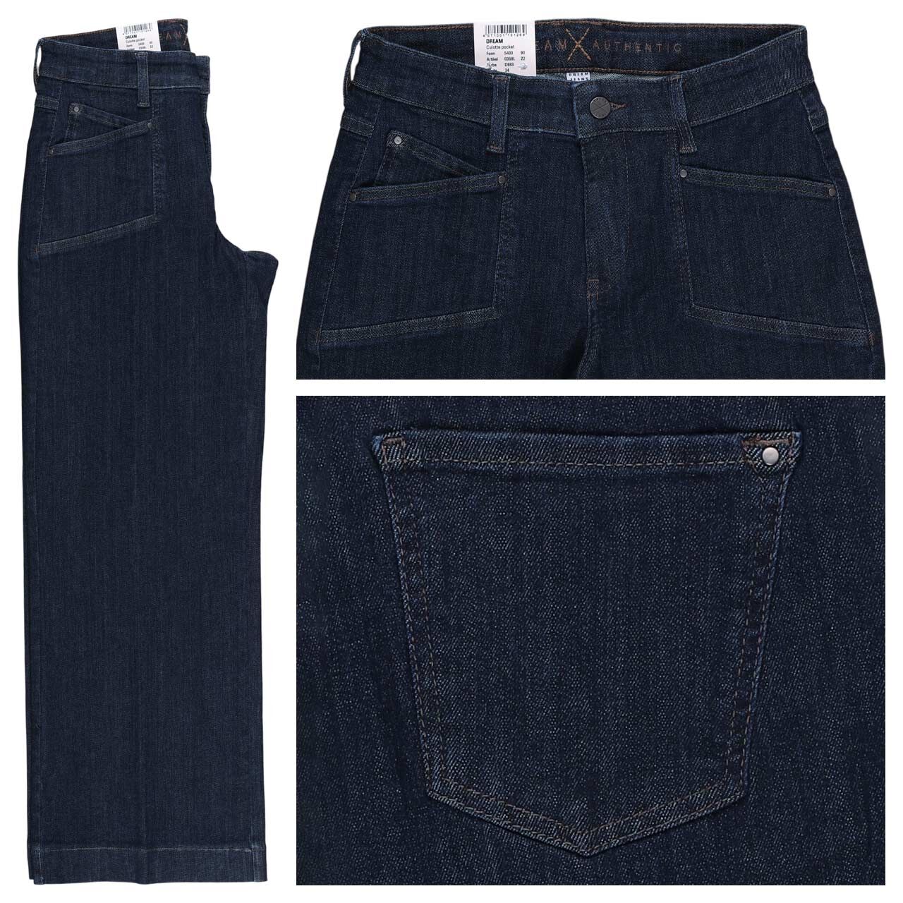 MAC Dream Culotte Ankle Jeans fashion rinsed pocket
