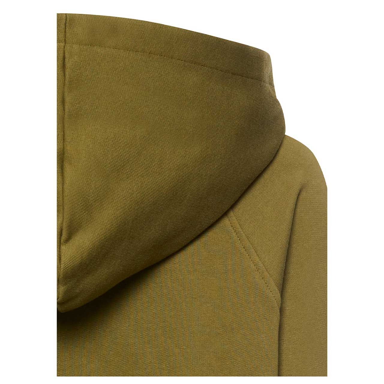 Damen Hoodie Sweatshirt von Camel active in Olivgrün, detaillierte Rückansicht Kapuze