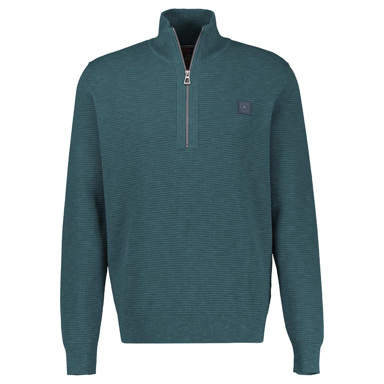 Lerros Herren Pullover Troyer cedar green knit