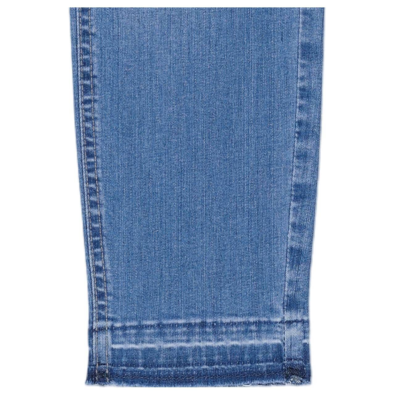 Stretch Damen 7/8 Jeans Ornella Fringe von Angels in Hellblau angewaschen, detaillierte Ansicht vom Saum