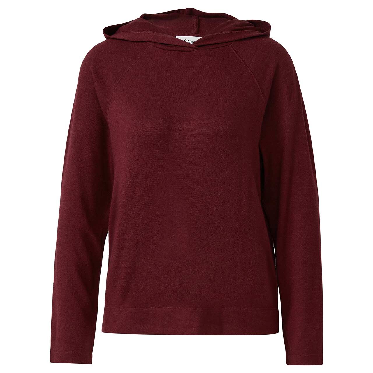s.Oliver Damen Hoodie Sweatshirt dark merlot melange