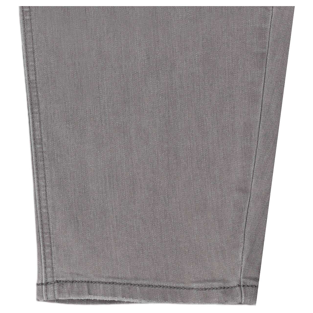 Lollipop 7/8 Jeans von Senoritas ICON in Hellgrau angewaschen, Detailansicht Saum