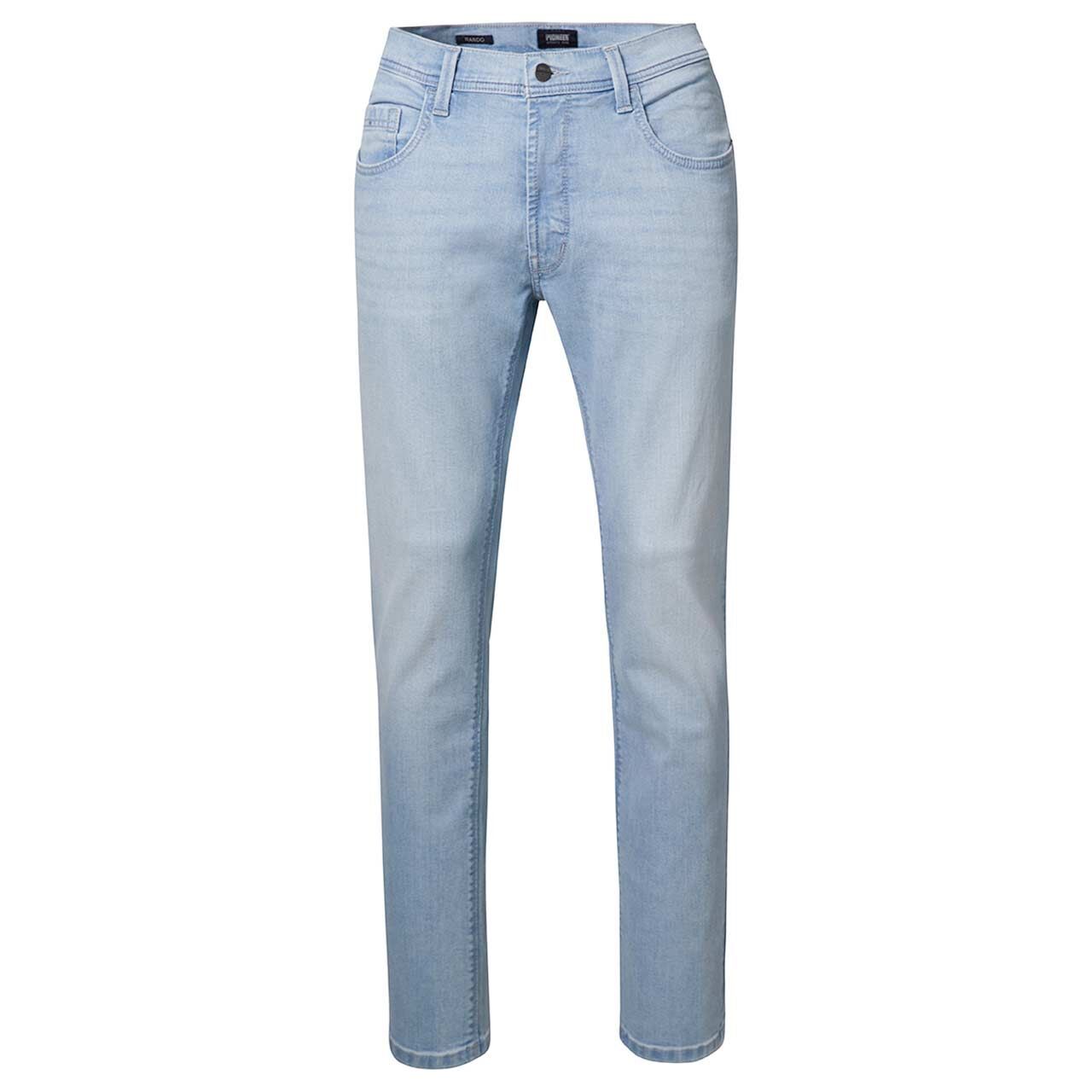 Stretch Herrenjeans Rando Megaflex in Hellblau verwaschen von Pioneer, Vorderansicht