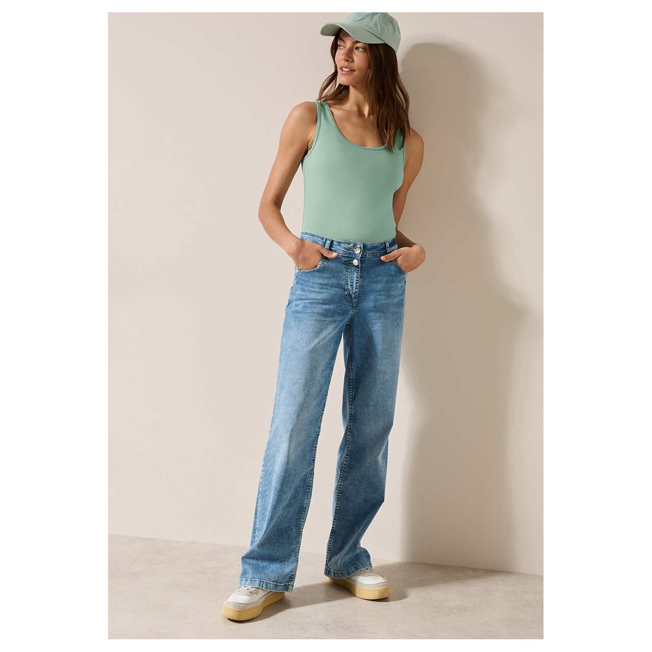 Cecil Damen Top Linda matcha green