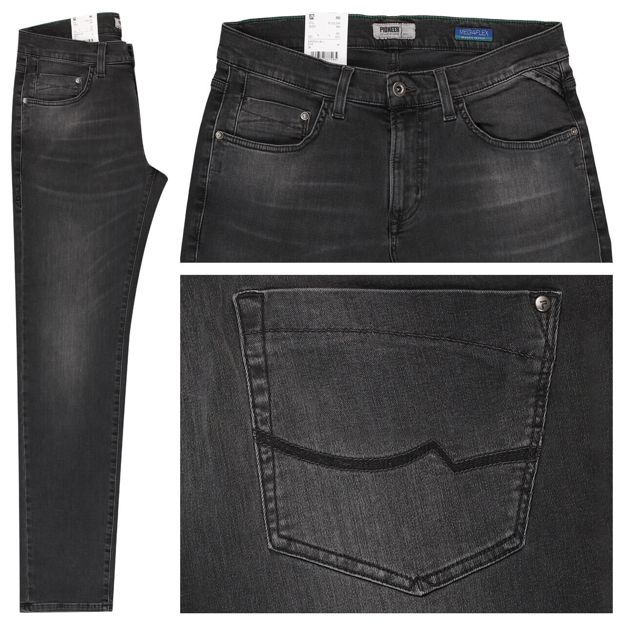 Pioneer Eric Jeans Megaflex grey black used buffies