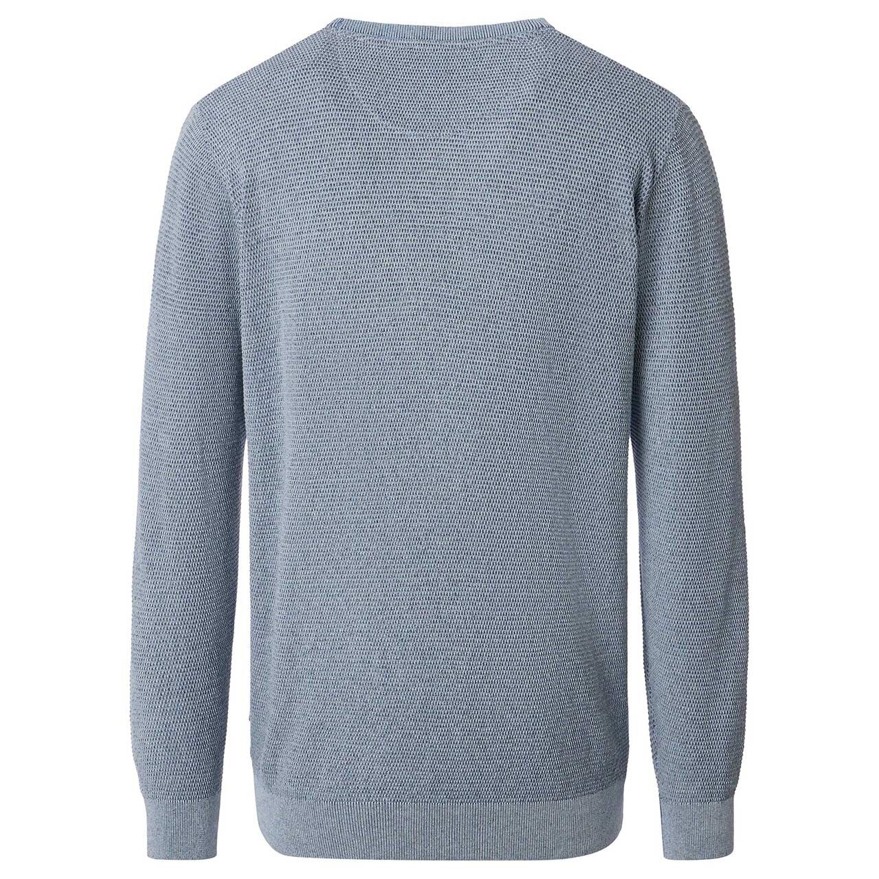 Herren Pullover O-Neck von Casa Moda in Hellblau, Rückansicht