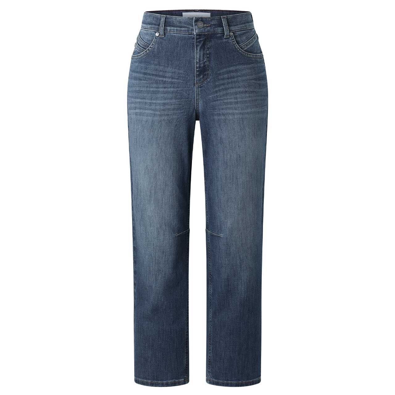 Damen Ankle Jeans Evy Barrel von Angels in Blau angewaschen, Vorderansicht