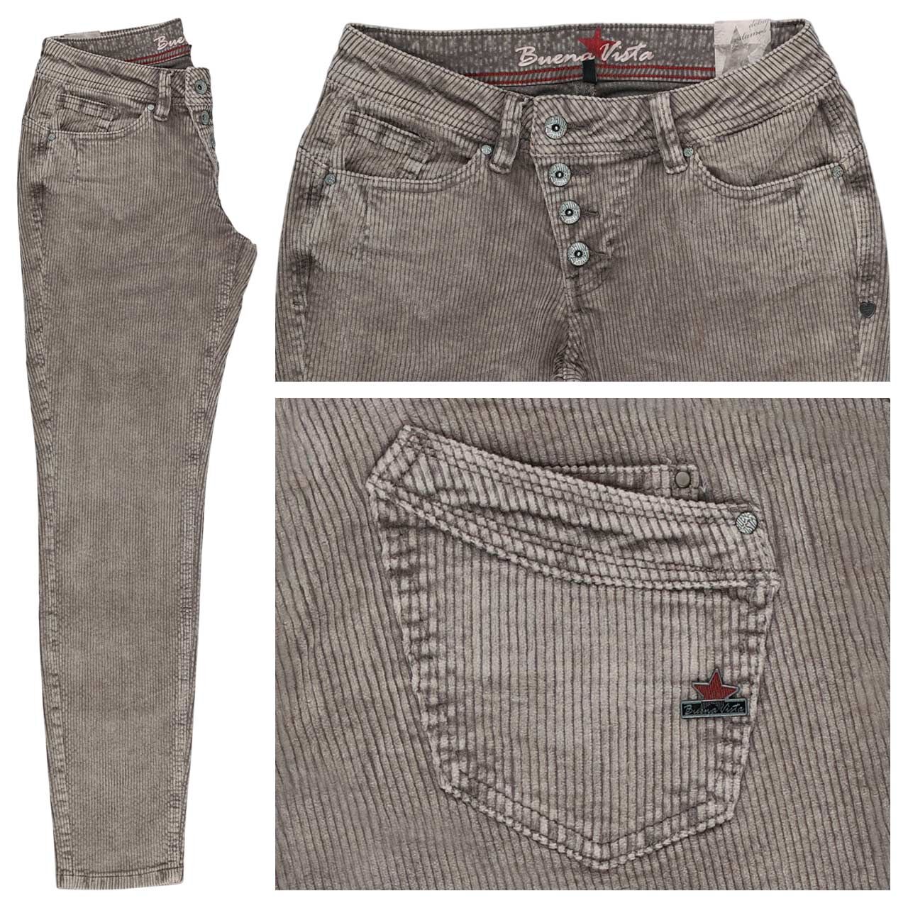 Buena Vista Malibu Cropped Corduroy Ankle Cordhose vintage beige