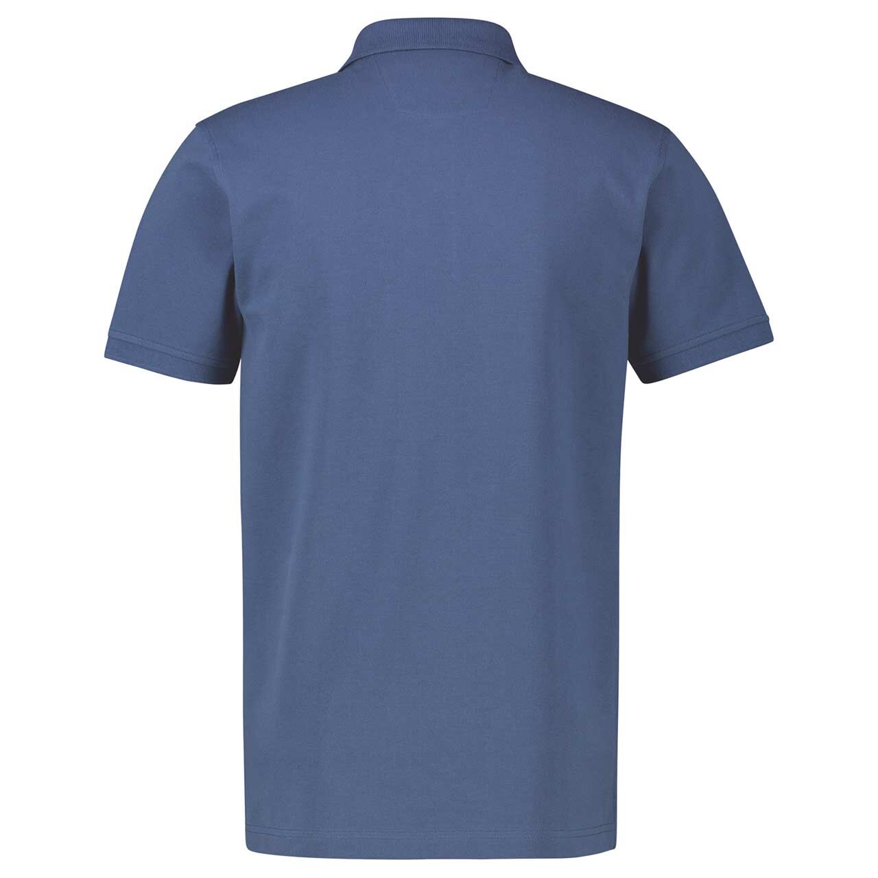 Herren Piqué Poloshirt von Lerros in Blau, Rückansicht
