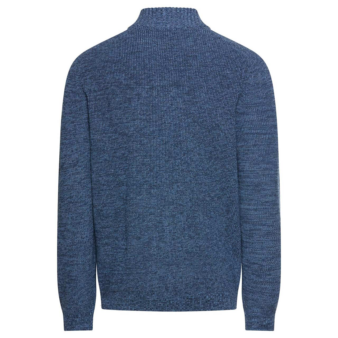 Herren Strickjacke von Camel active in der Farbe Blau meliert, Rückansicht