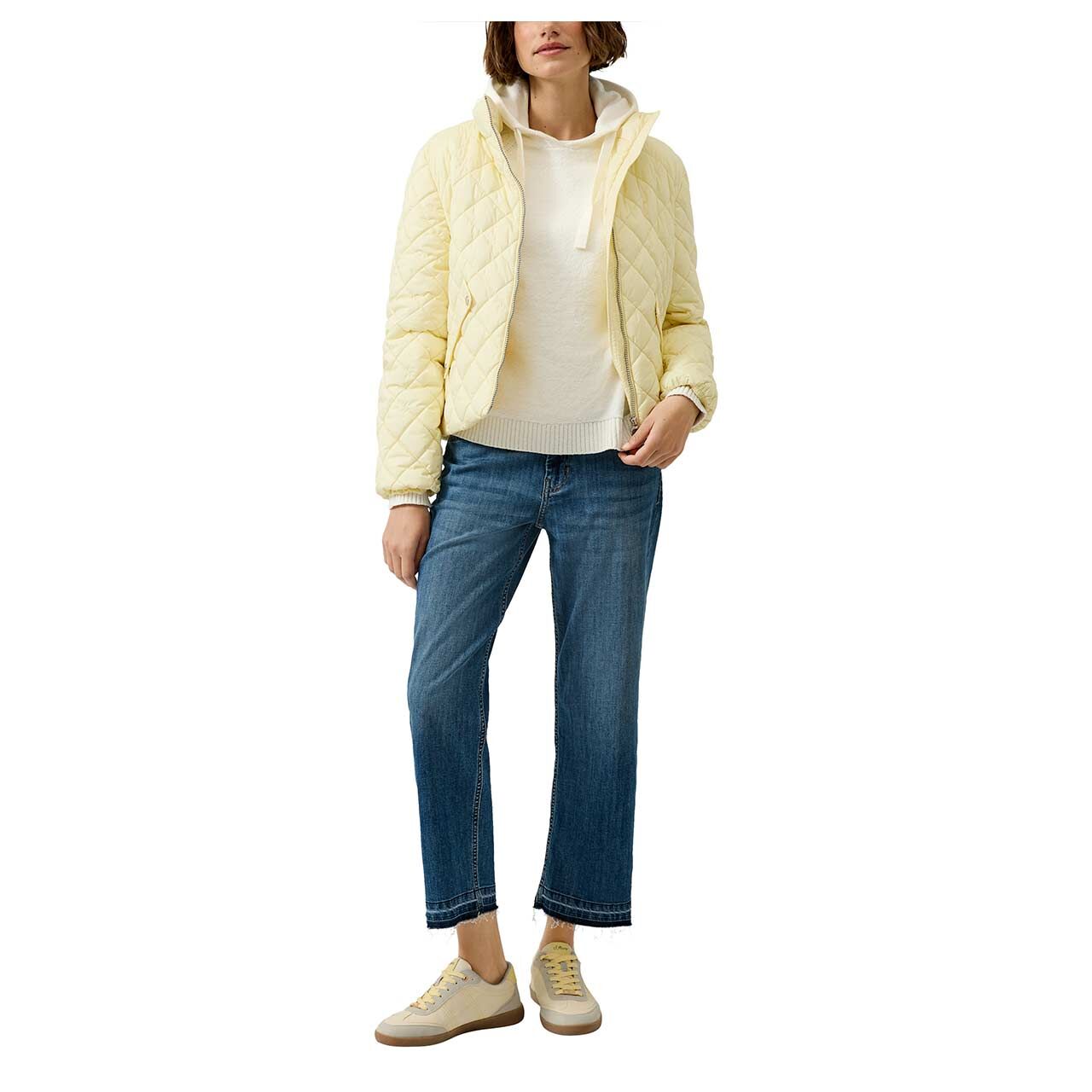 Damen Jacke von s.Oliver in Gelb, Ganzkörperansicht am Model