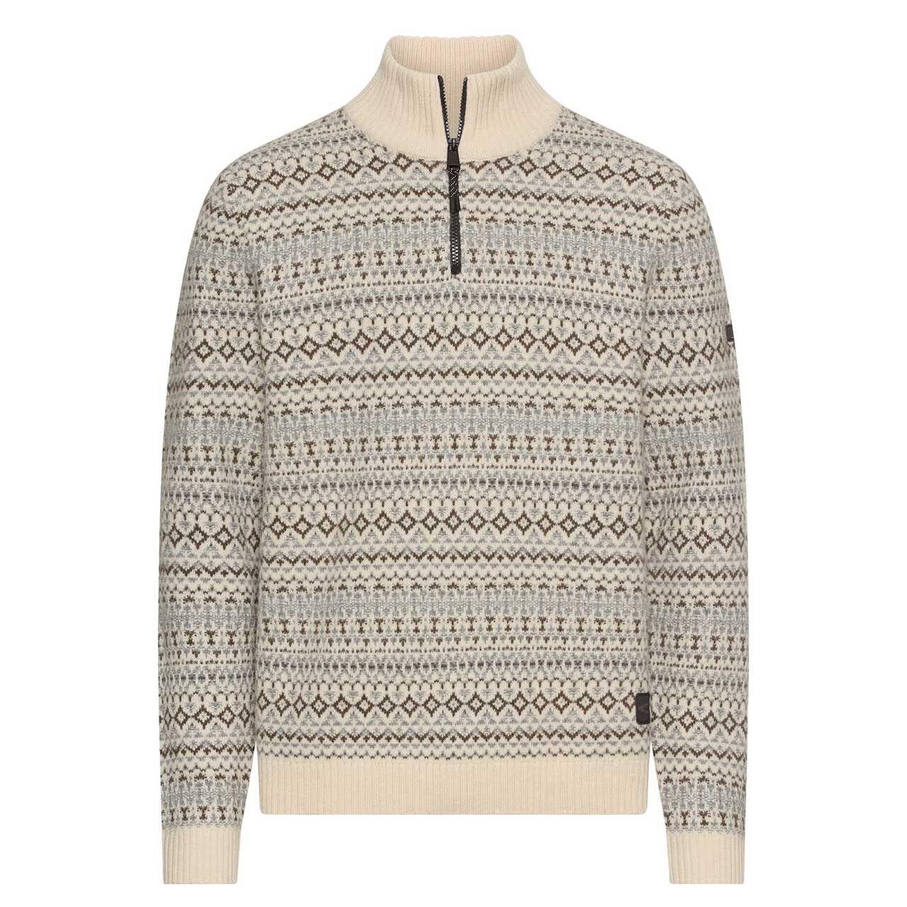 Camel active Herren Pullover Troyer oatmeal