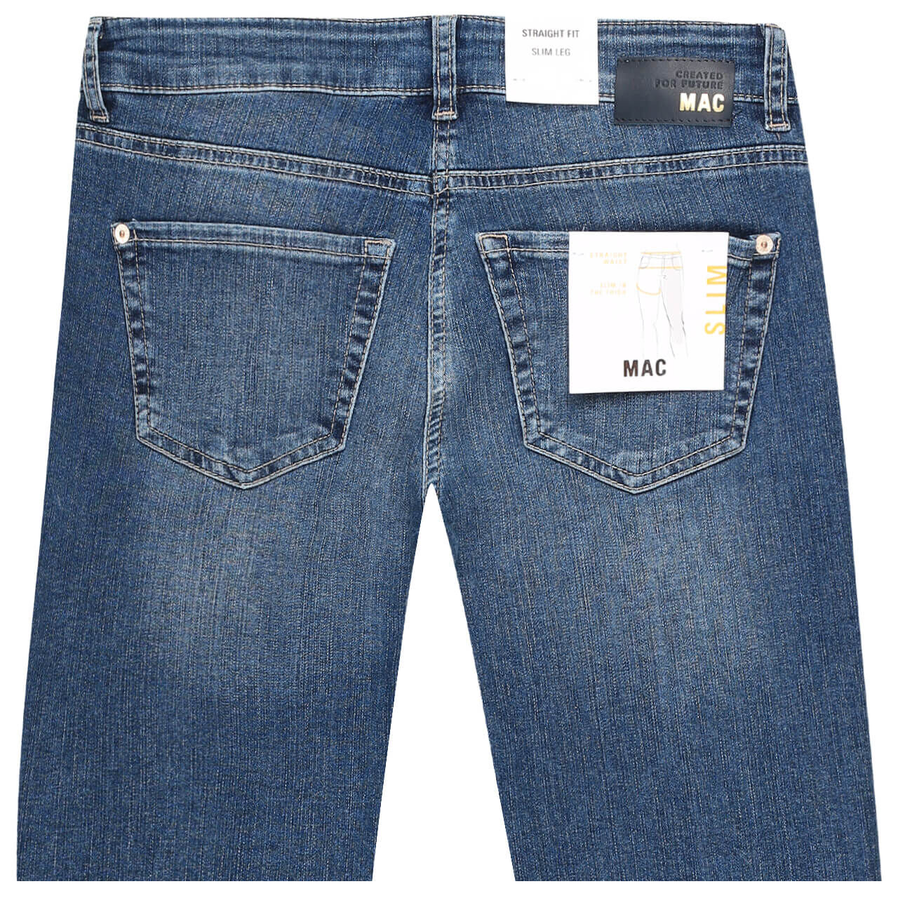MAC Jeans Slim für Damen in Blau verwaschen, FarbNr.: D586