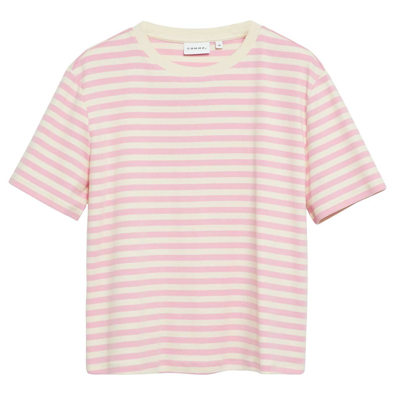 Comma Damen T-Shirt rose stripes