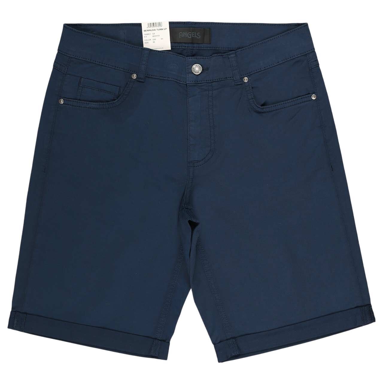 Damen Baumwollhose Bermuda TU von Angels in Dunkelblau, Vorderansicht