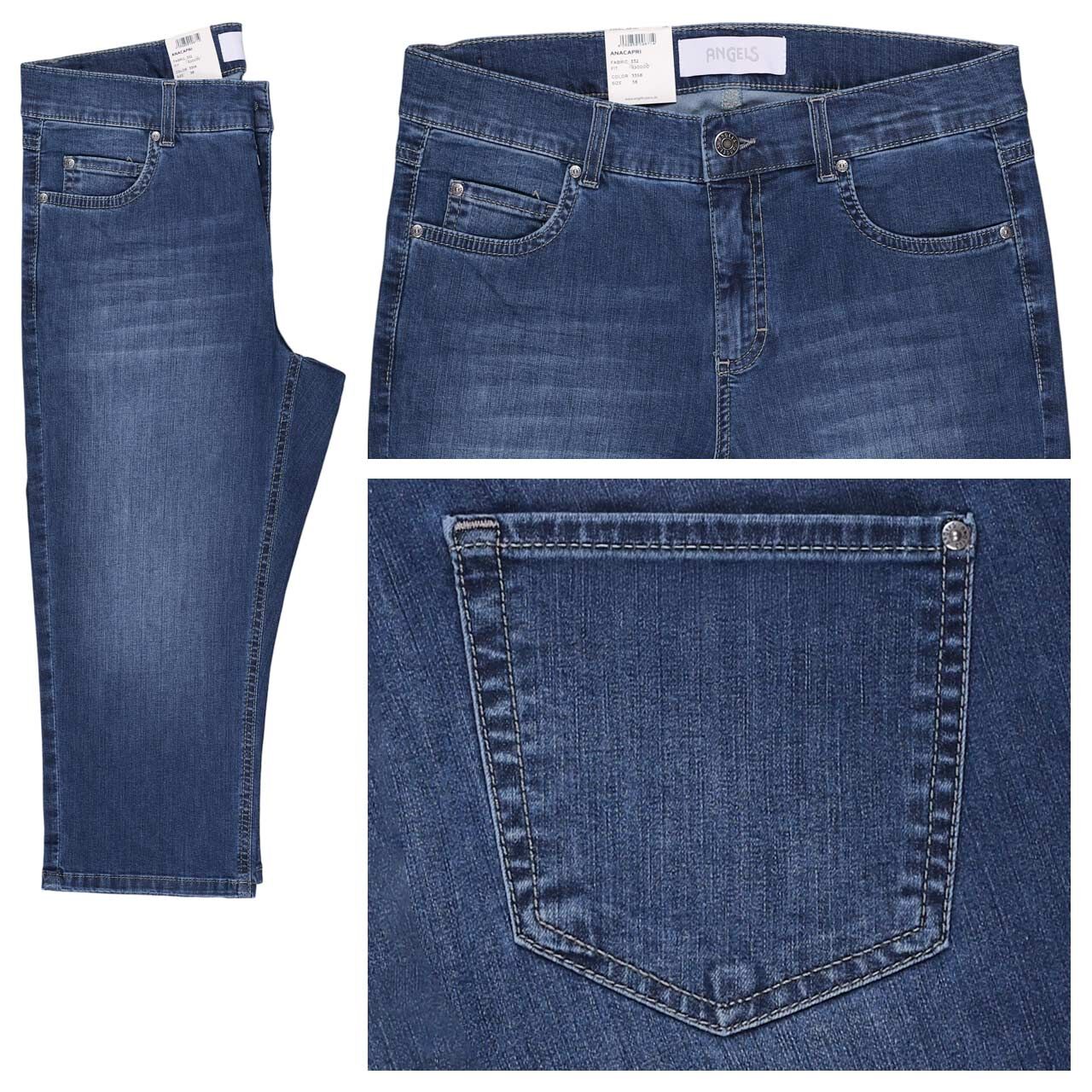 Angels Anacapri 3/4 Jeans old washed used buffi