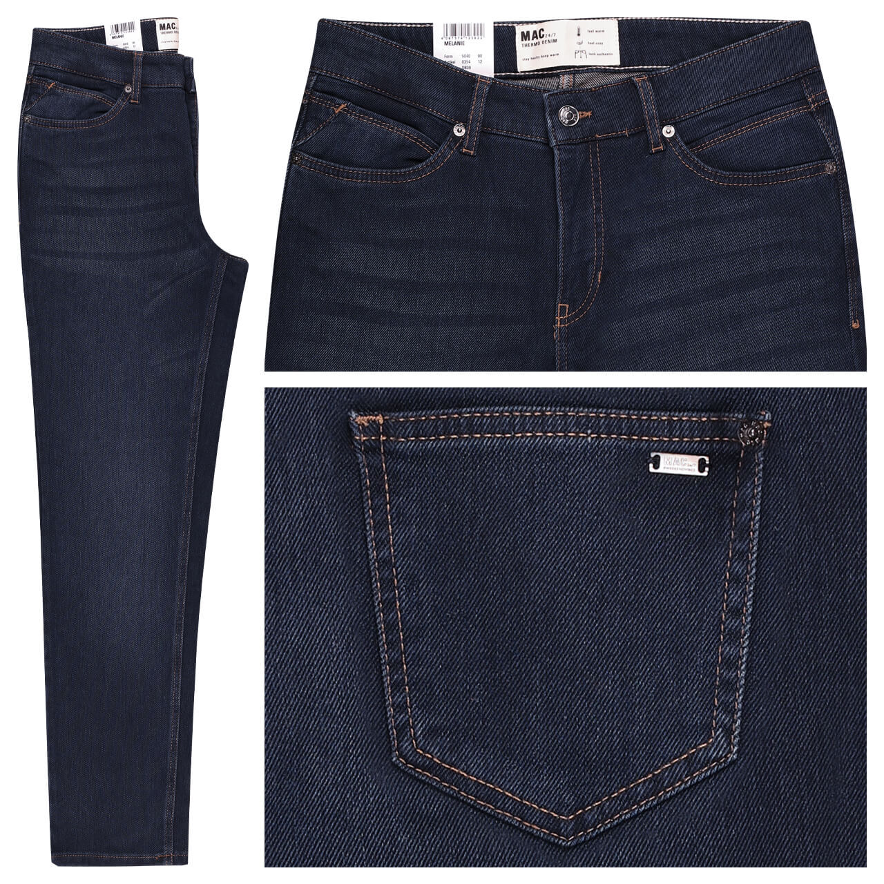 MAC Melanie Jeans dark blue used thermo denim MAC Melanie Jeans dark blue used thermo denim