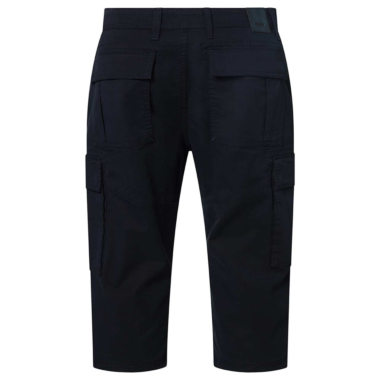 Stretch Herren 3/4 Cargo Baumwollhose Corey in Dunkelblau von Pioneer, Rückansicht