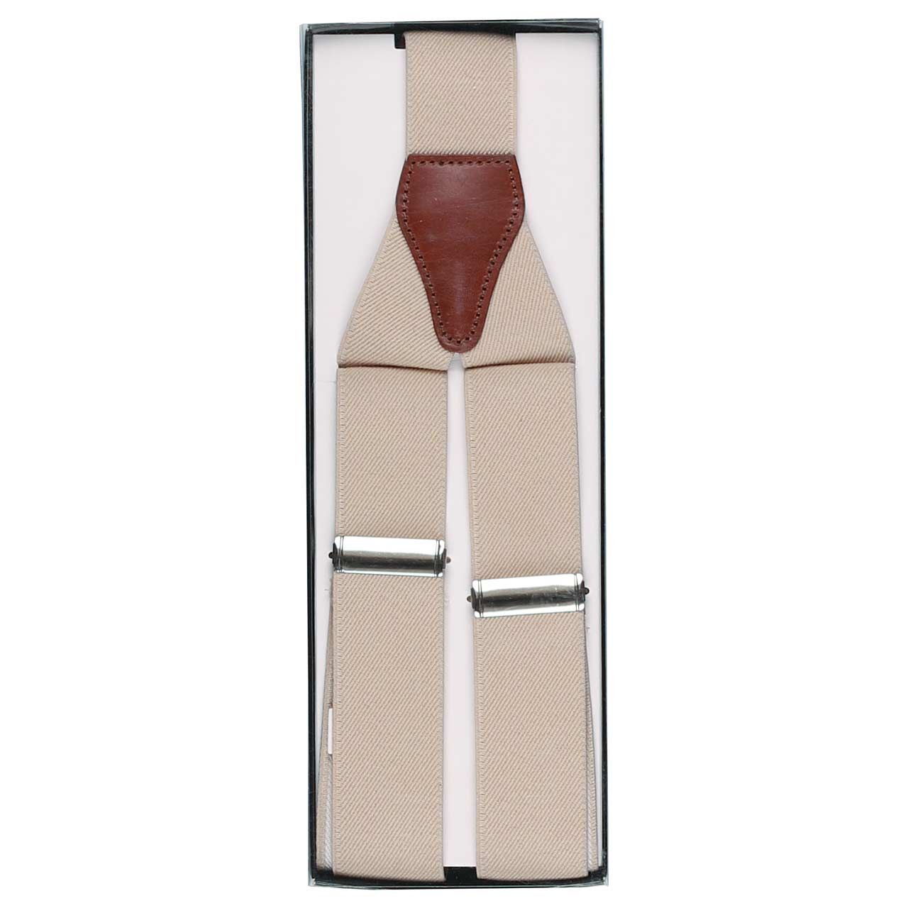 Bernd Götz Herren Hosenträger light beige