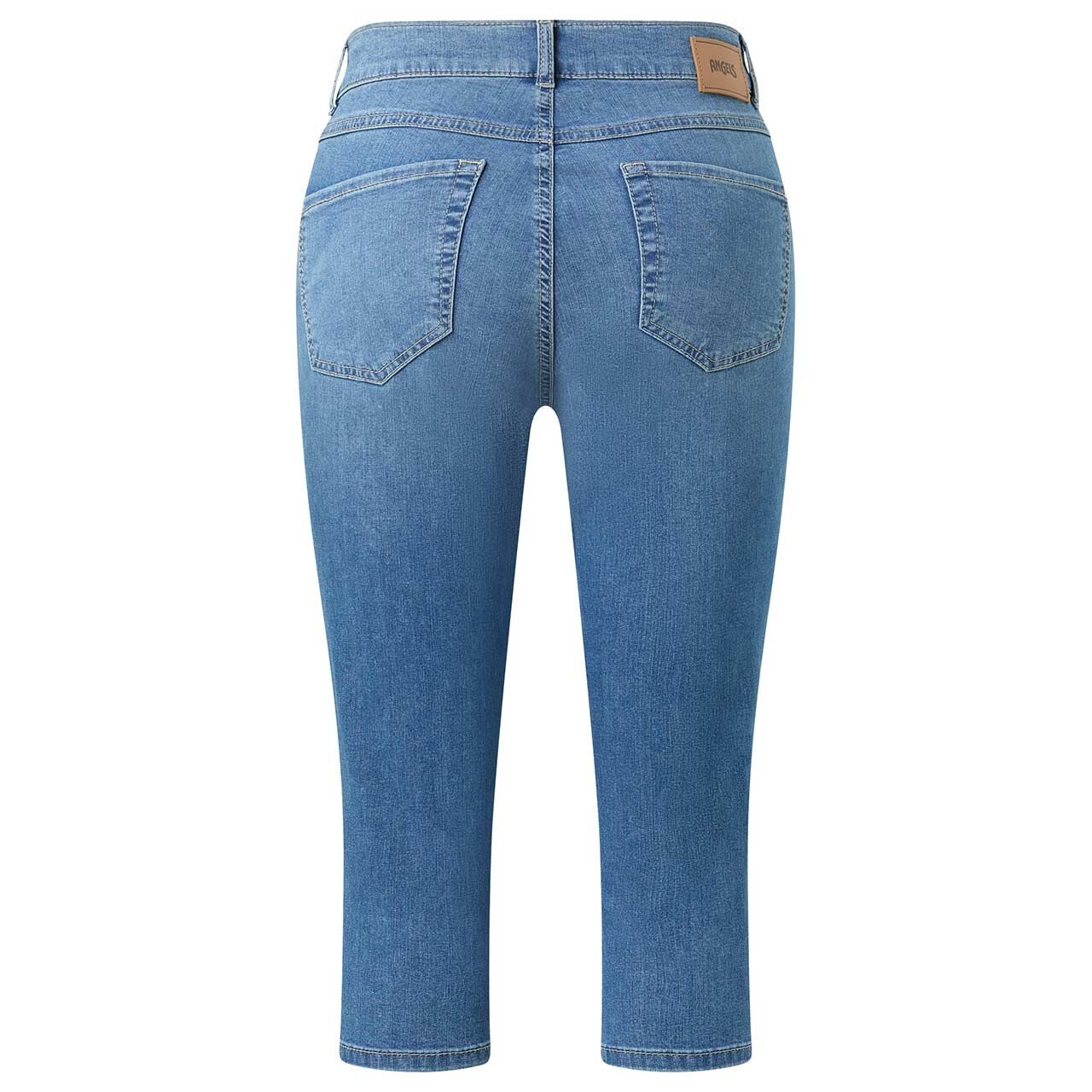 Damen 3/4 Jeans Anacapri von Angels in Blau angewaschen, Rückansicht