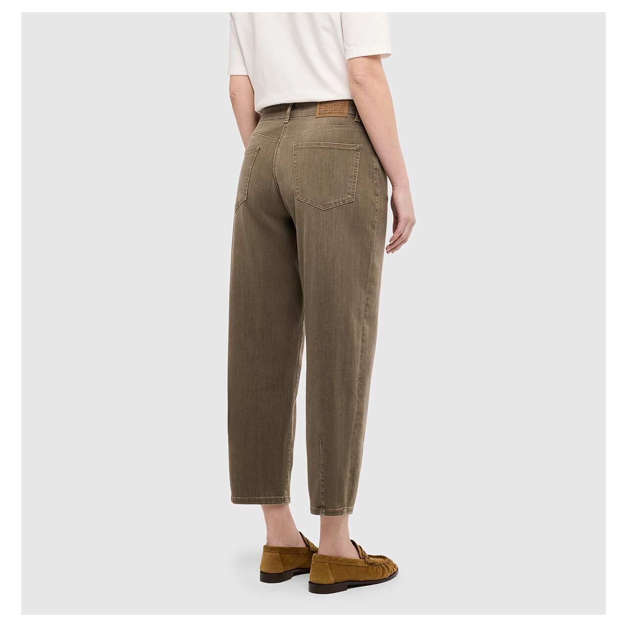 MAC Bobbie 7/8 Jeans khaki stone wash