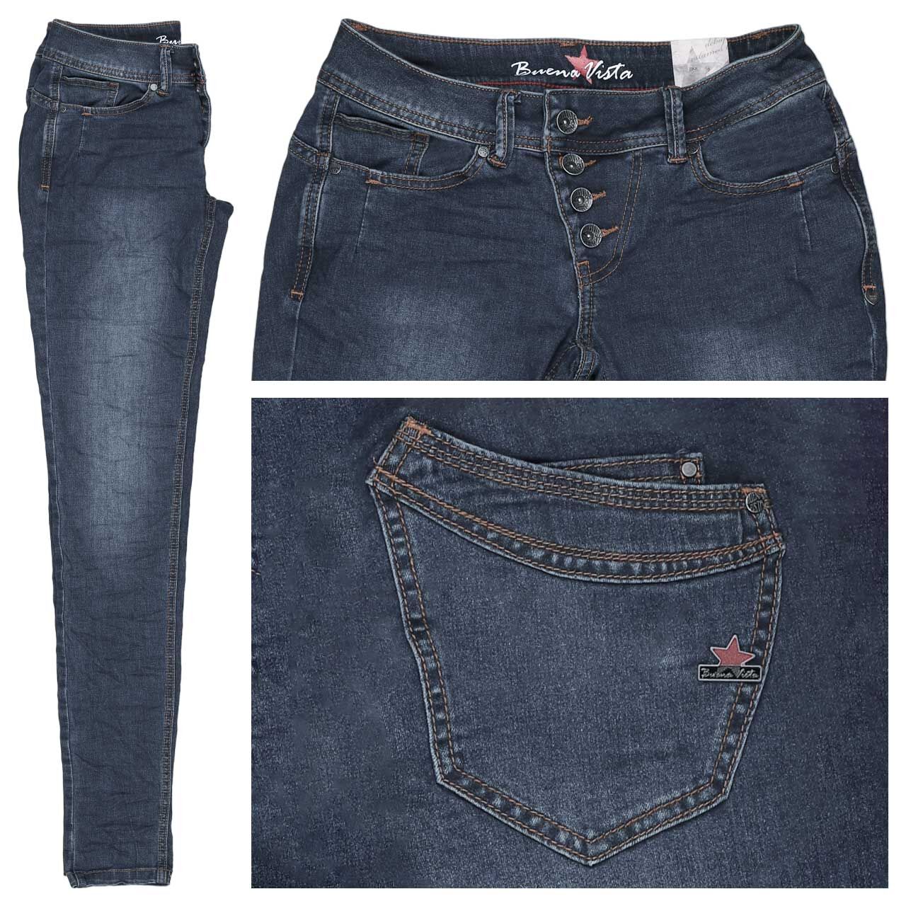 Buena Vista Malibu Stretch Denim Jeans dark stone