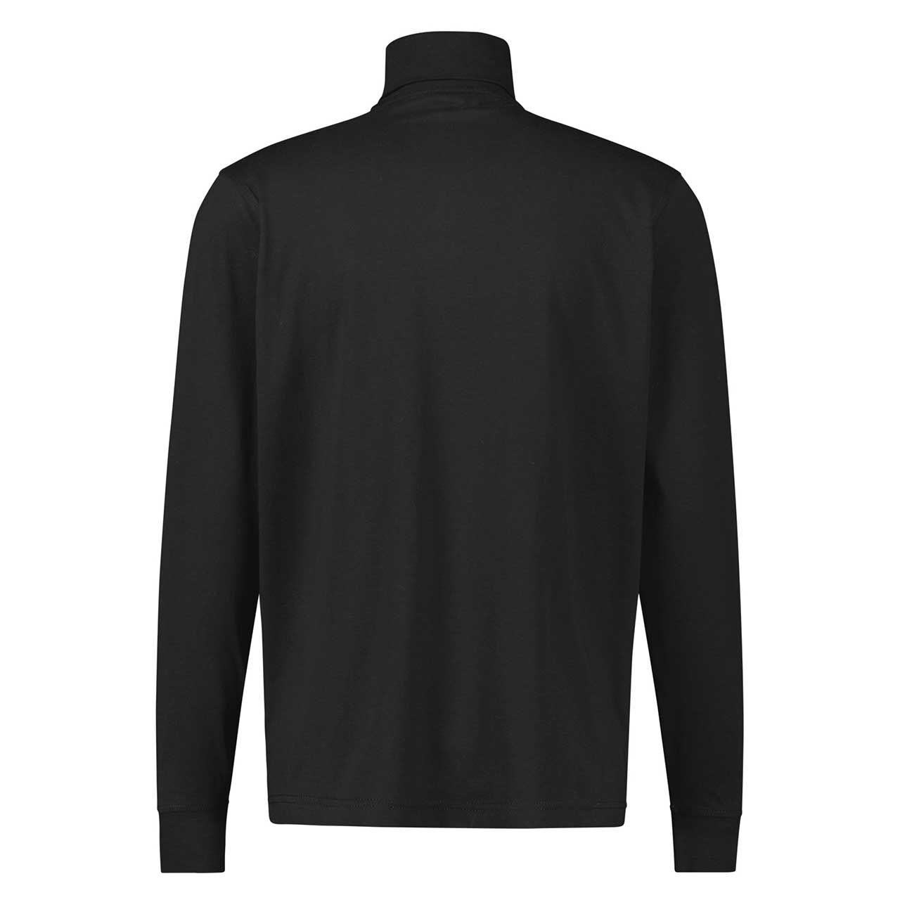 Herren Rollkragen Langarm Shirt von Lerros in Schwarz, Rückansicht