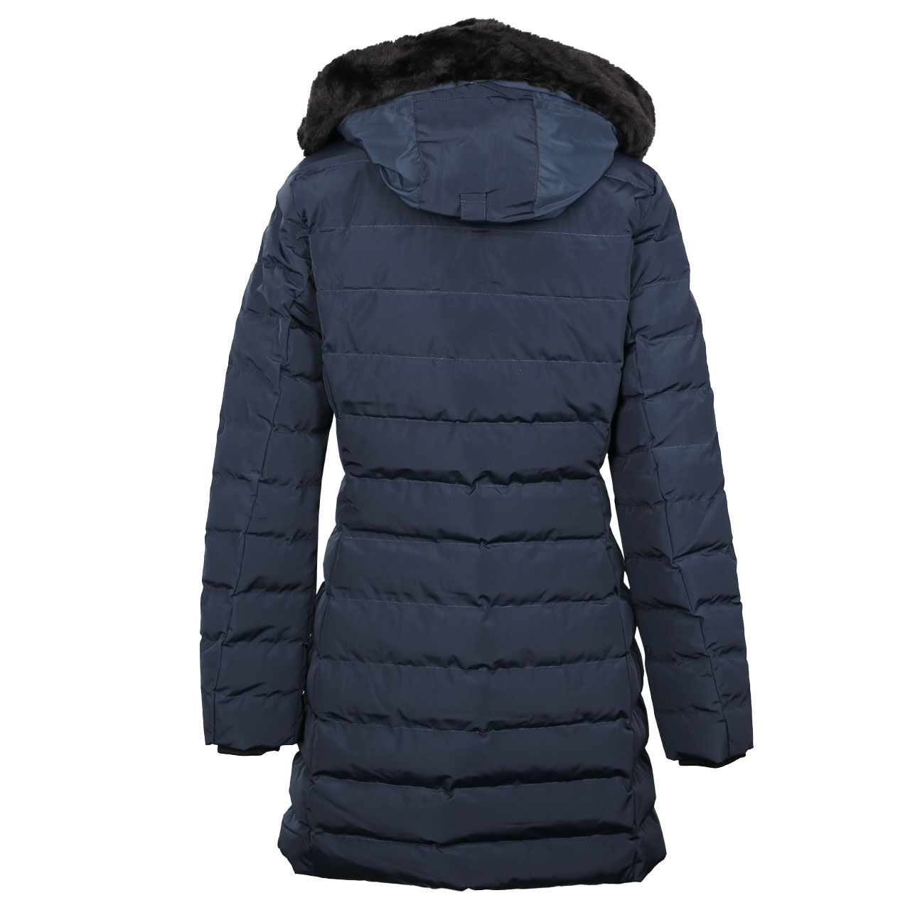wellensteyn-santorinlong-jogblue-hinten Damen Jacke Santorin Long von Wellensteyn in Dunkelblau, Rückansicht