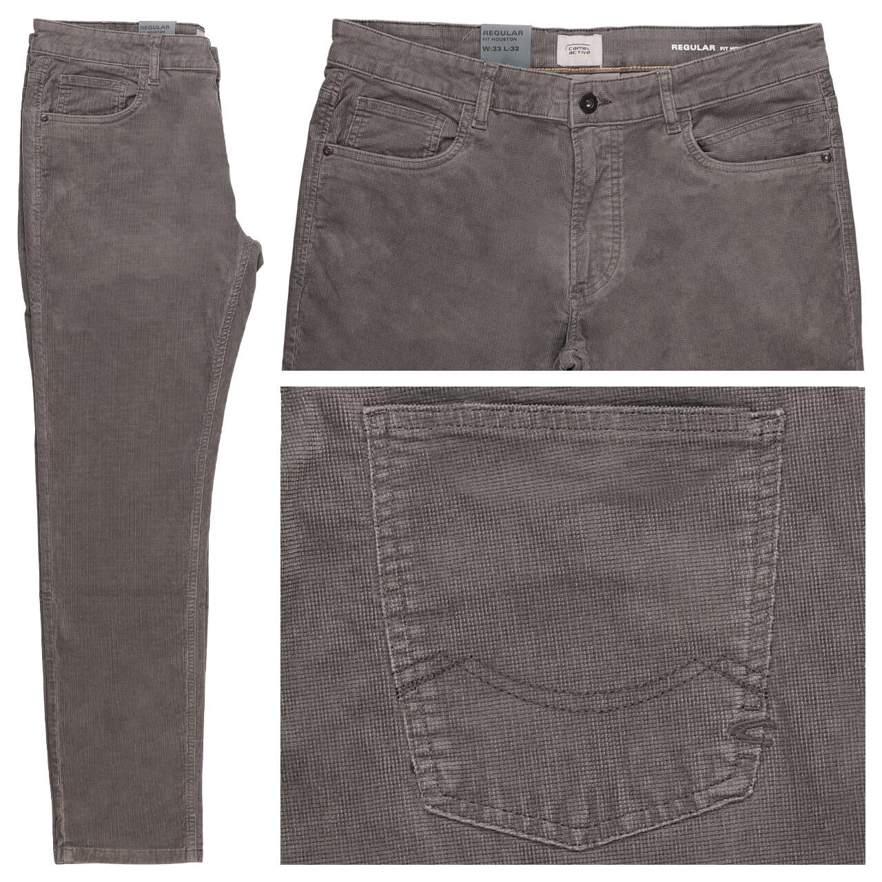 Camel active Houston Cordhose rock grey