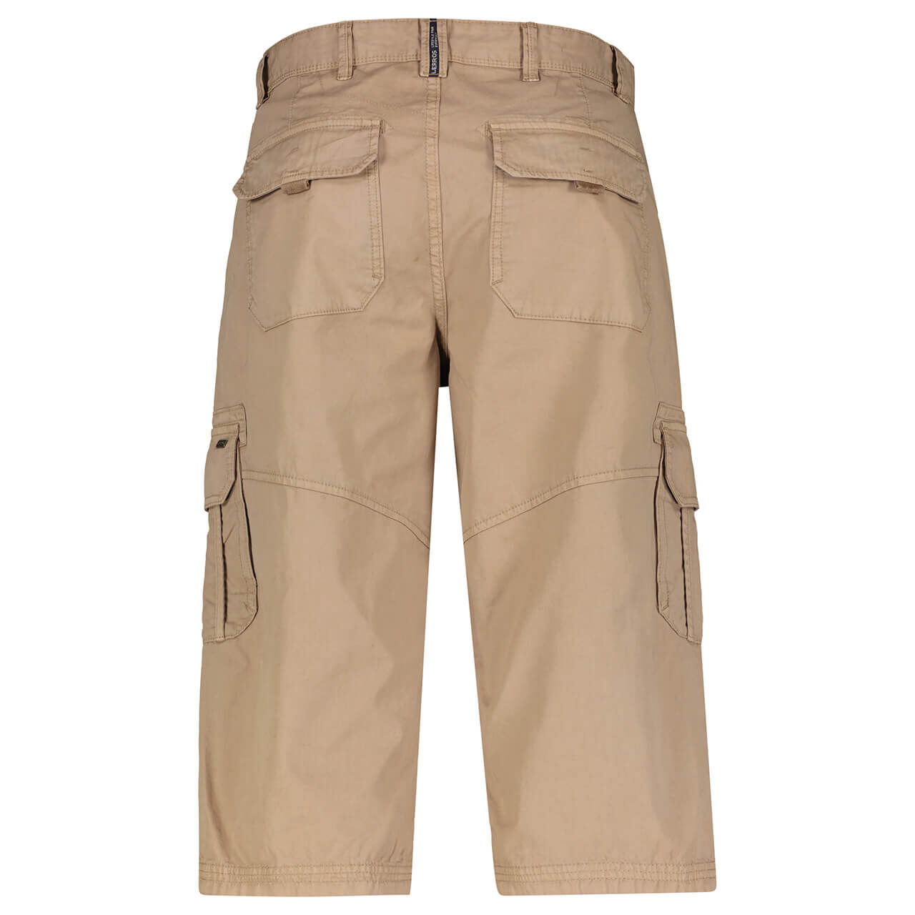 Herren 3/4 Cargo Baumwollhose von Lerros in Beige, Rückansicht