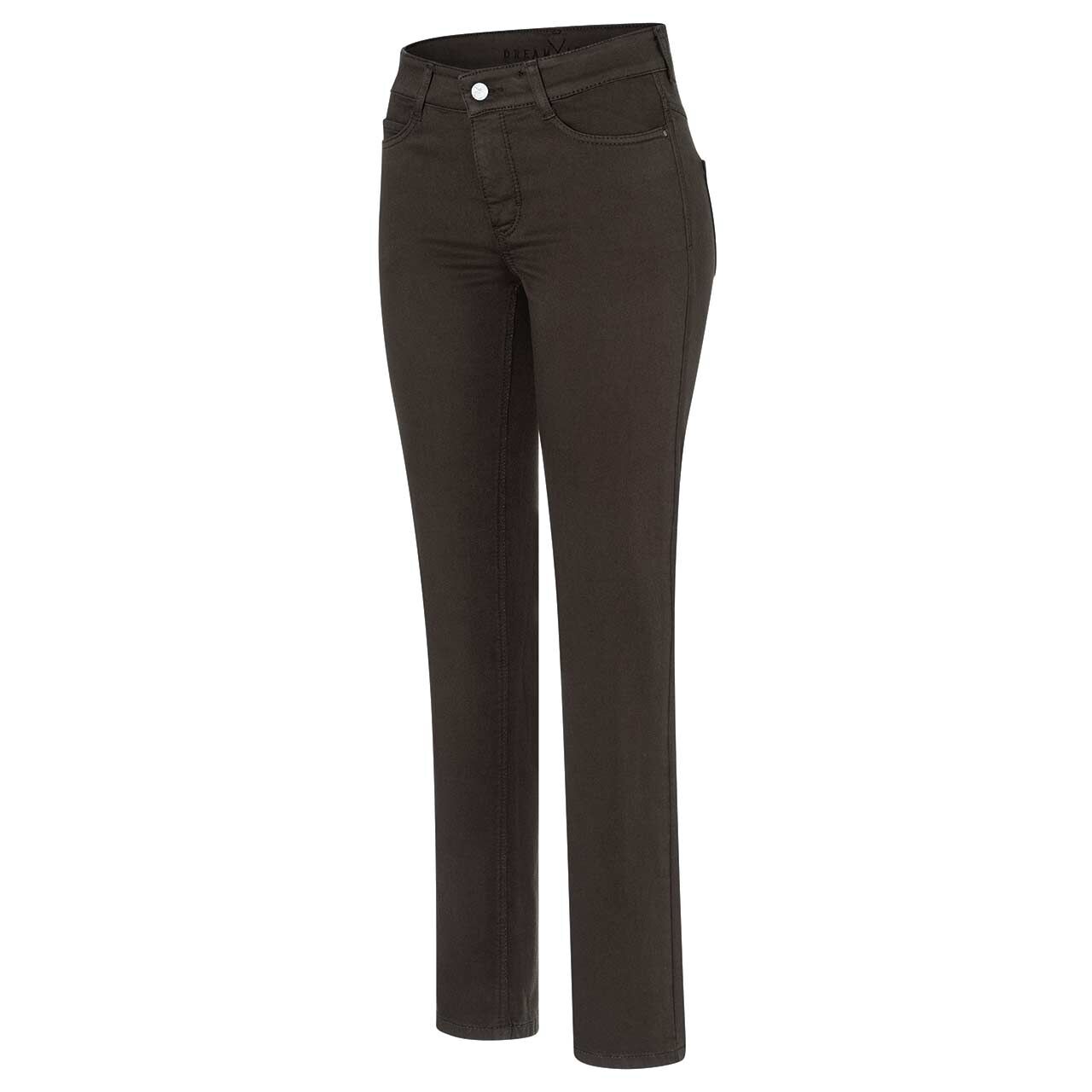 Stretch Damenjeans Dream von MAC in Braun, Seitenansicht