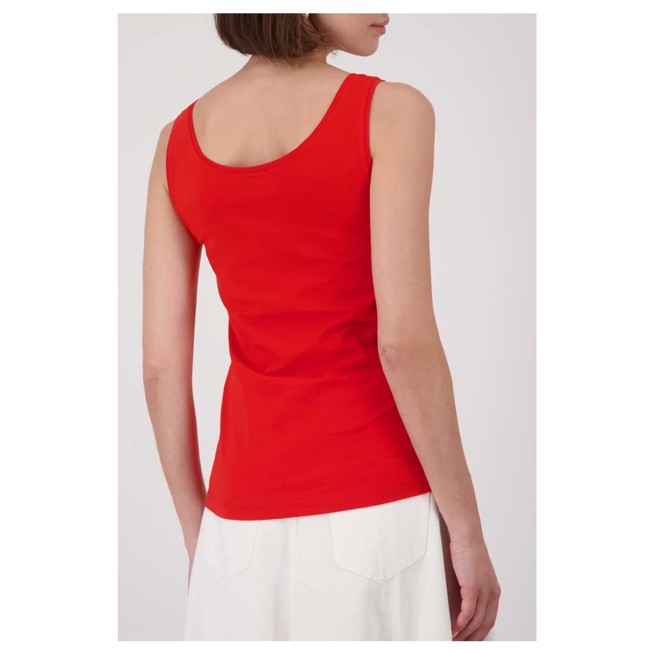 Damen Top von Monari in Rot, Rückansicht am Model