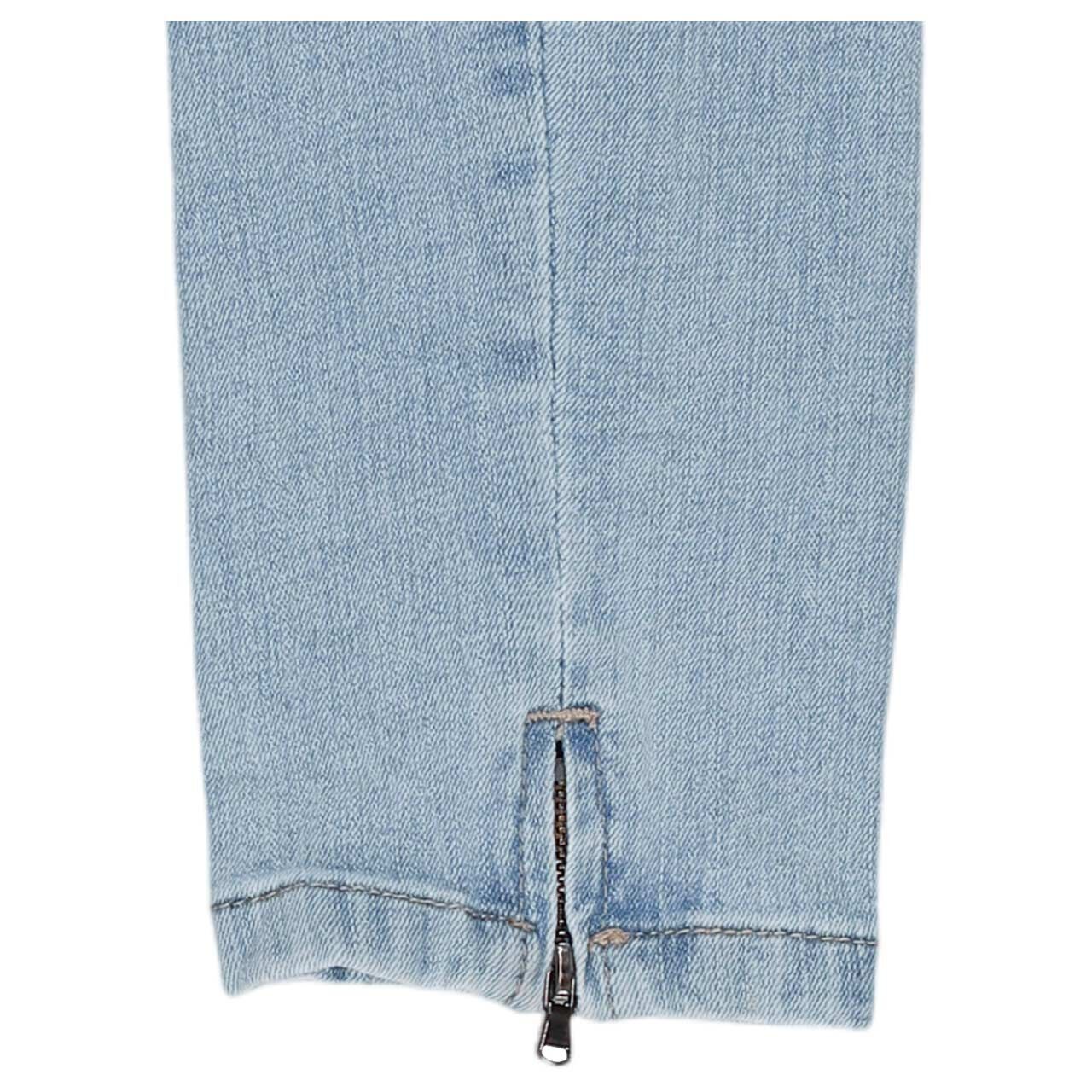 Damenjeans Italy V 7/8 Stretch Denim von Buena Vista in Hellblau verwaschen, Vorderansicht