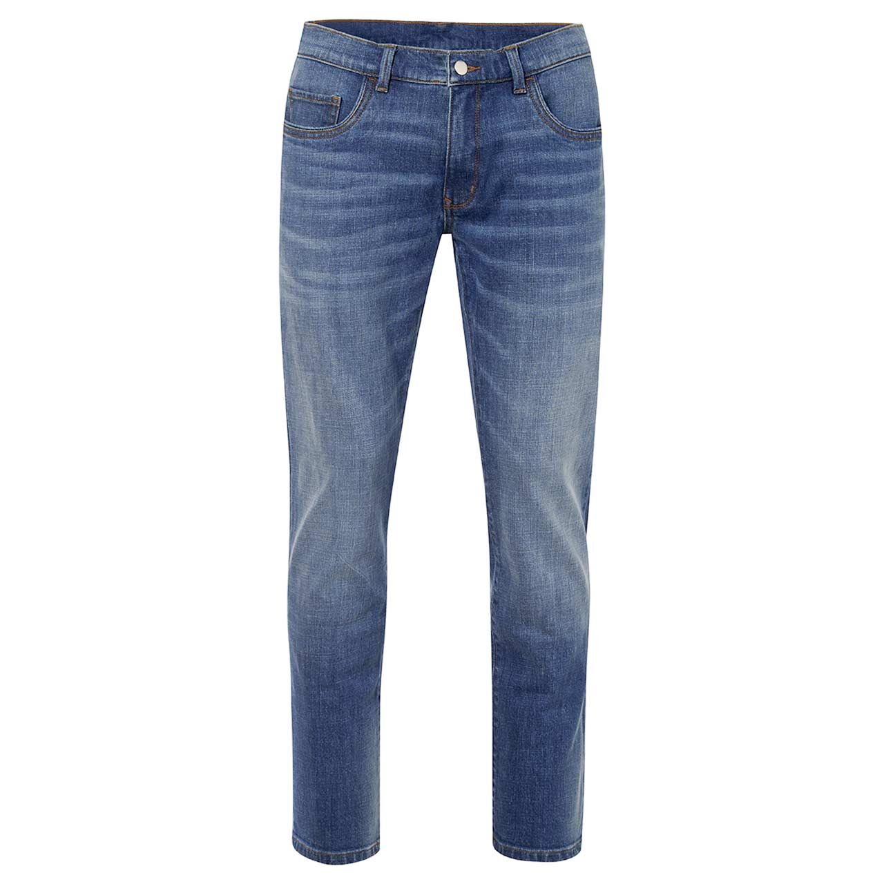 Stretch Herrenjeans Eric in Blau angewaschen von Pioneer, Vorderansicht