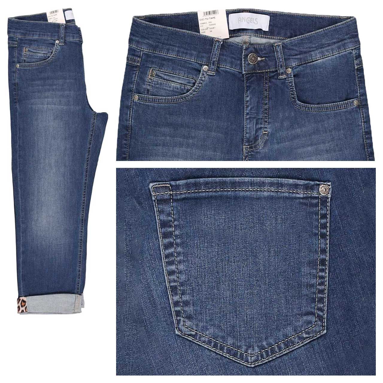 Angels Cici TU Tape 3/4 Jeans old washed