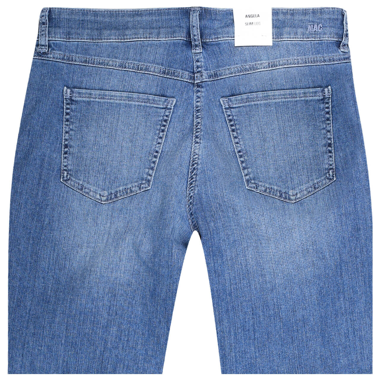 MAC Jeans Angela 7/8 für Damen in Blau angewaschen, FarbNr.: D531