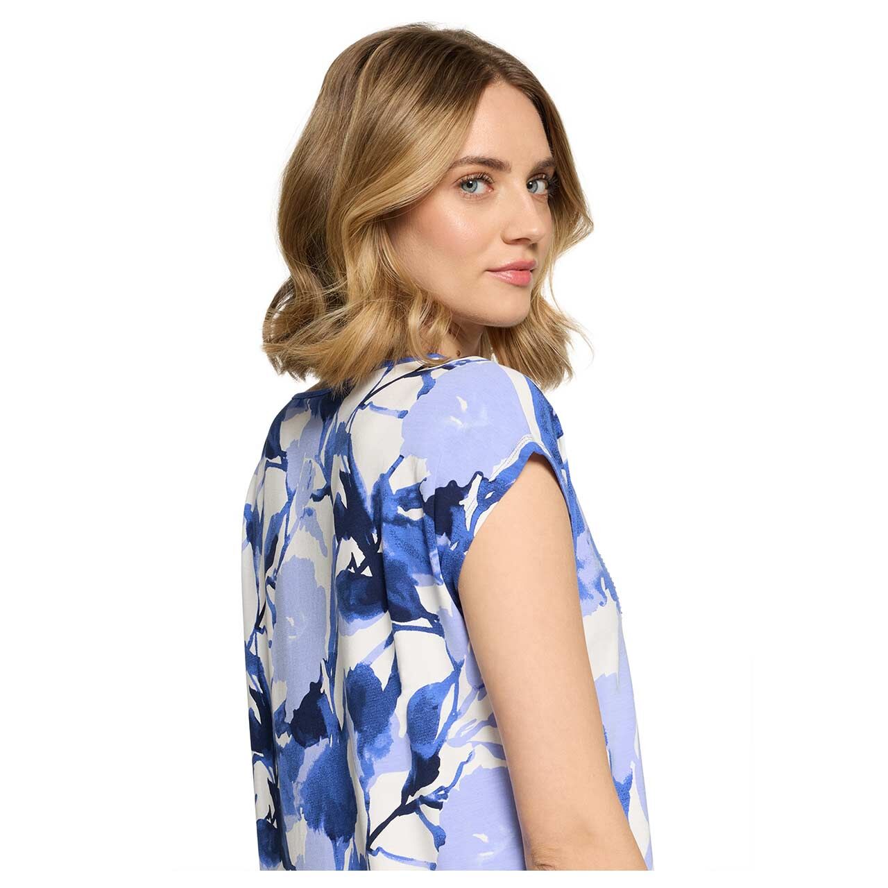 Betty Barclay Damen T-Shirt blue glitter