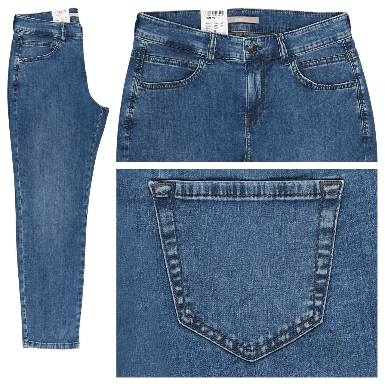 MAC Slim 7/8 Jeans mid light blue