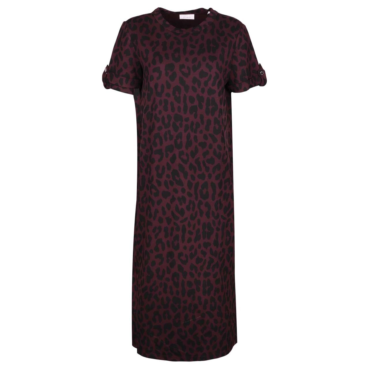 Street One Studio Damen Kurzarm Kleid T-Shirt Dress very berry leo